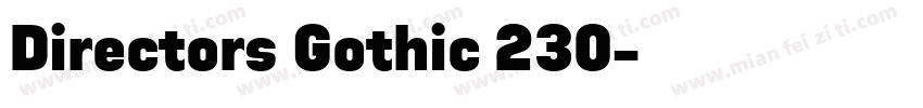 Directors Gothic 230字体转换